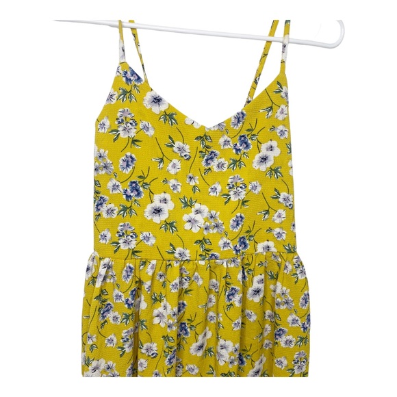 ROMWE yellow floral sundress size small EUC f - Picture 3 of 4